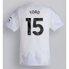 Muški Nogometni Dres Manchester United Leny Yoro #15 Gostujuci 2025-26 Kratak Rukav